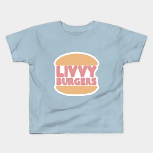 Livvy Burgers | Burger King Logo Parody Kids T-Shirt